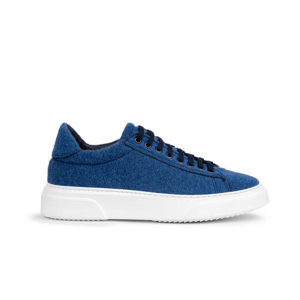 Blue Felt Sneakers